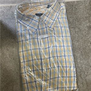 Long sleeve izod shirt. Only one pic because back from dry cleaning